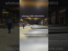 Fabrieksop maat gemaakte stalen pole licht pole power pole communicatie pole High-pole licht