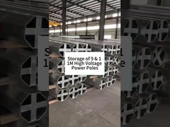 Opberging van 9 en 11 m hoogspanningsstalen