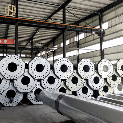 Laag Voltage 11.5M Galvanized Steel Pole Q420B Materia
