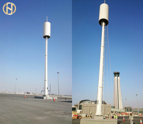 105 voet-Communicatie van de Metaalveelhoek Monopole Toren
