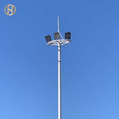 Galvaniseerde de Hoge Mast Pool van de Dodecagonvorm Lichte Pool 75FT 80FT