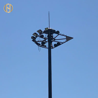 Hete Onderdompelings Gegalvaniseerde Vloed Lichte Polen 60FT 65FT 70FT Dodecagon Vast Type