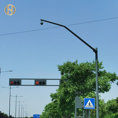 De Post van de de Cameralamp van de verkeerveiligheid met het Schilderen van 5mm Dikte Veelhoekig Type