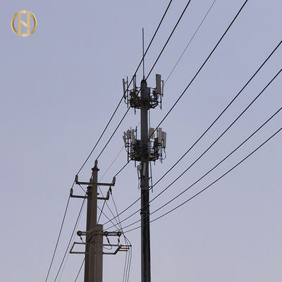 30m warm gedip galvaniseerde telecom mast polen ASTM A572 GR65 staal
