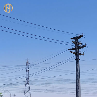 De grijze Kleur galvaniseerde Achthoekig Staal Pool 69KV NEA 50FT 55FT 60FT 65FT 70FT