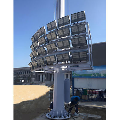 kopen Hot Dip gegalvaniseerd hoge mast palen stadion verlichting paal buisvormige stalen paal online manufacture