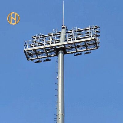 kopen Hoogmastverlichtingsmast met automatisch ophef systeem 20M 25M 30M 35M stadion en luchthaven lichttoren IP65 warm gegalvaniseerd online manufacture