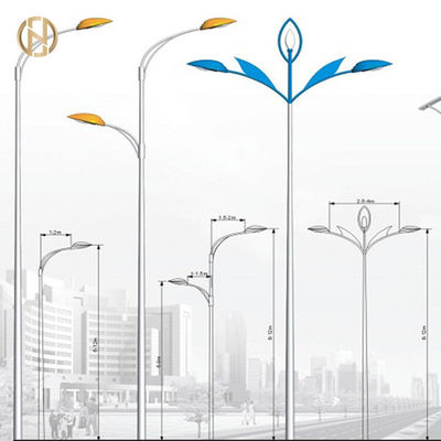 kopen 8M Straatlantaarn Pool Q235B om de Kegel Enige Post van de Wapenlamp online manufacture