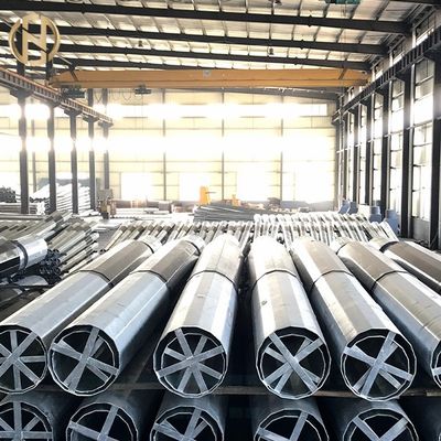 kopen 161KV 25mm SS400 Gegalvaniseerde Gi Achthoekige Straatlantaarn Pool ISO10474 online manufacture