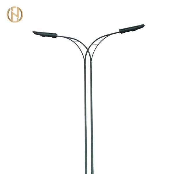 Op de grond gemonteerd 3m 6m 8m 12m aangepast warm gegalvaniseerd achthoekig buitenlamppaal voor straatverlichting