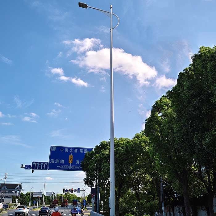 Aanpasbaar ontwerp Zonne-energie- lichtpalen warm gedip galvaniseerd staal