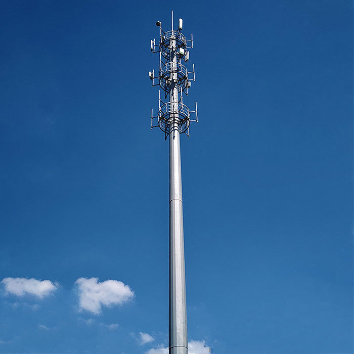 100FT 120FT Telecom Pols Warmdip gegalvaniseerde oppervlaktebehandeling En Futao Telecommunicatie Post Deflectie Berekening