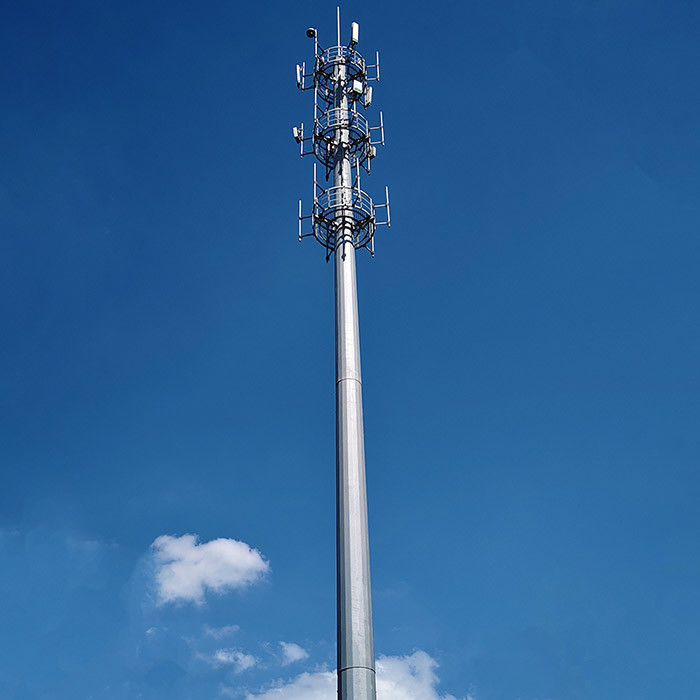 15m-60m Hoogte Telecom-polen Met 25m/s Winddruk Berekening