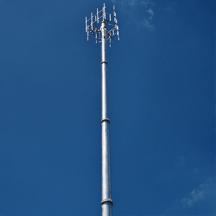 100FT 120FT Telecom Pols Warmdip gegalvaniseerde oppervlaktebehandeling En Futao Telecommunicatie Post Deflectie Berekening
