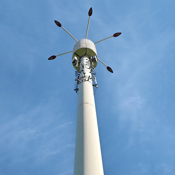 Aanpasbare hoogte en windontwerp voor telecommunicatie palen met staalpalen