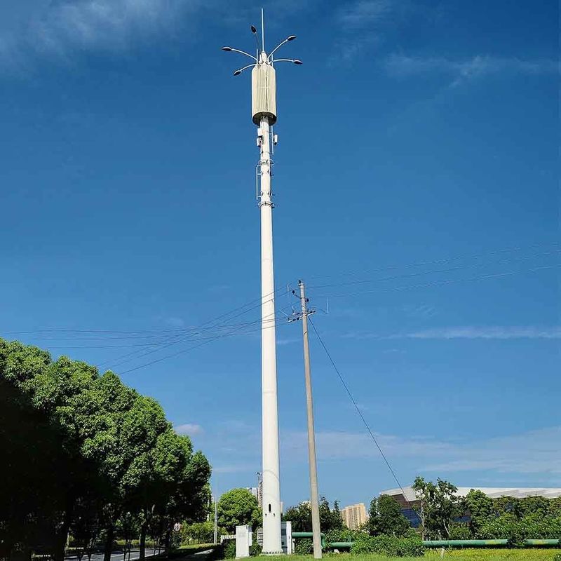 Gepersonaliseerde Radome Antenna Communicatie Pole Hot Dip gegalvaniseerd