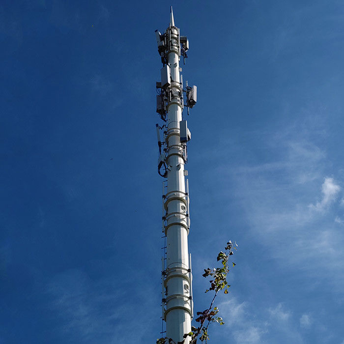 Gepersonaliseerde gegalvaniseerde telecommunicatiepost met ladder en platform