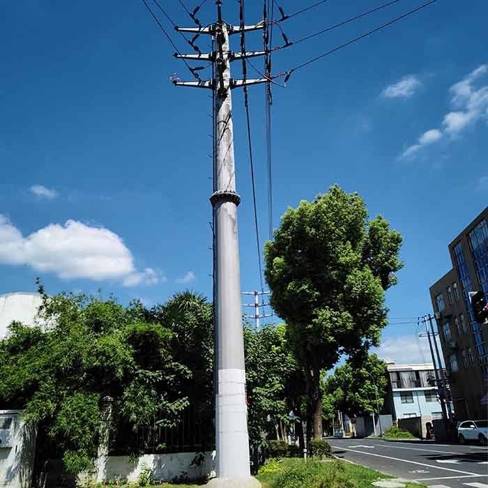 Hot-dip gegalvaniseerd hoogspanningsstroom elektrische transmissielijn paal elektrische apparatuur