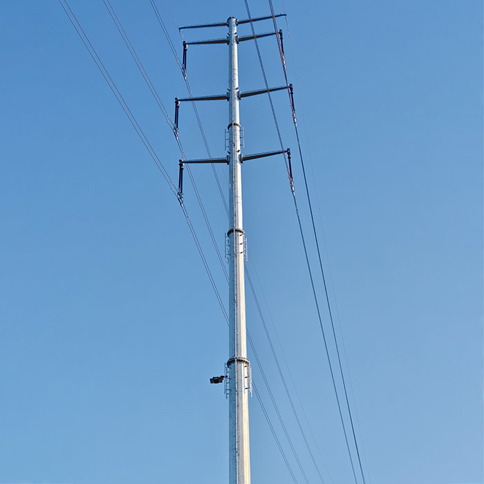 25FT-45FT achthoekige veelhoekige thermisch verzinkte stalen elektriciteitsdistributiepaal