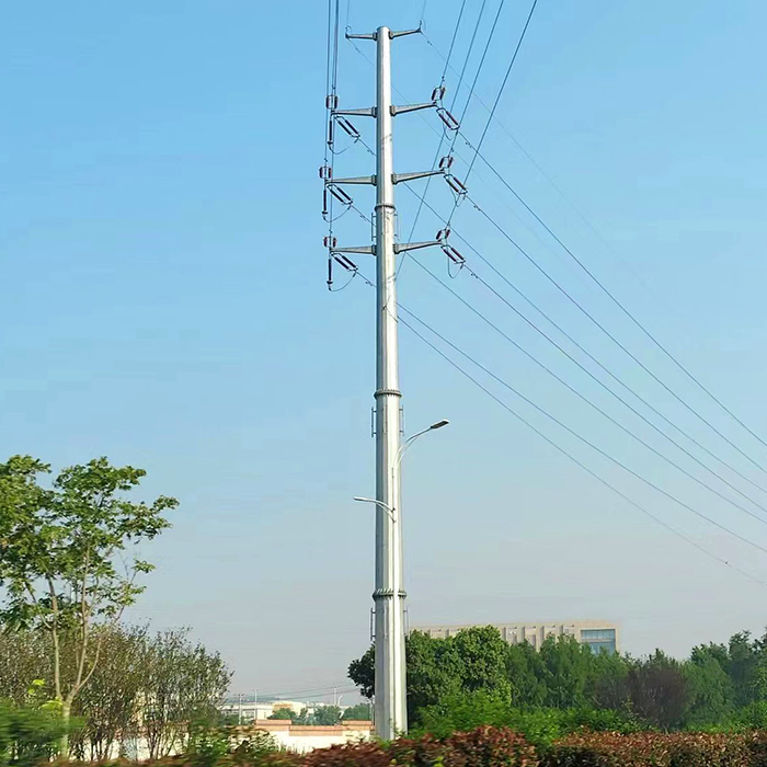 25FT-45FT achthoekige veelhoekige thermisch verzinkte stalen elektriciteitsdistributiepaal