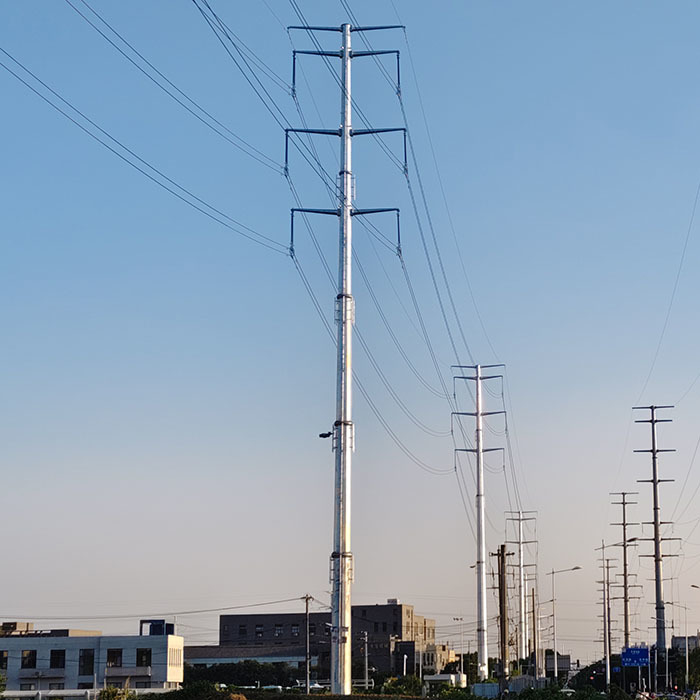 25FT-45FT achthoekige veelhoekige thermisch verzinkte stalen elektriciteitsdistributiepaal