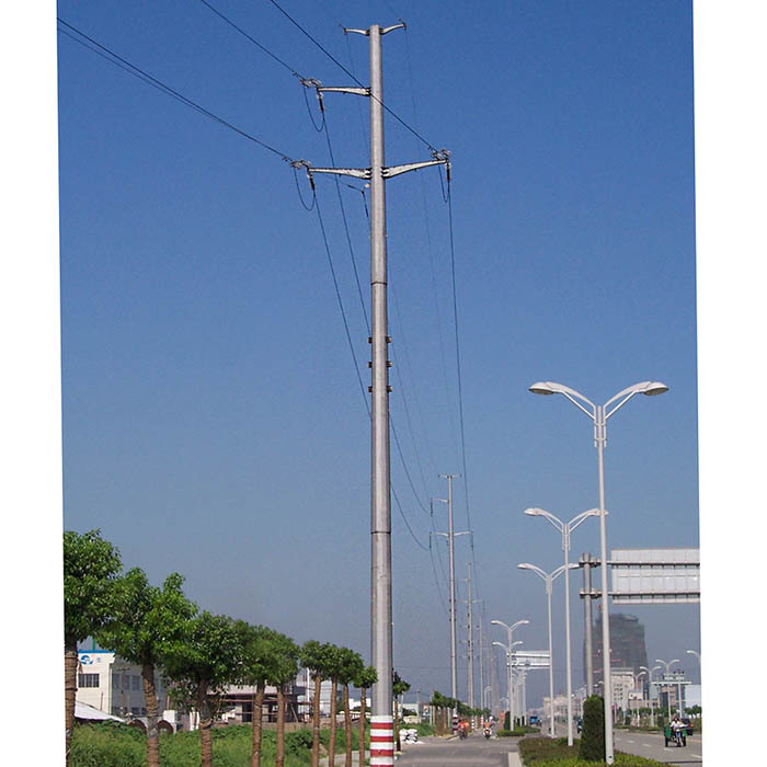 25FT-45FT achthoekige veelhoekige thermisch verzinkte stalen elektriciteitsdistributiepaal