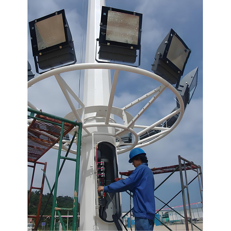 Fabriek direct leveren 25m 30m hoog mast licht verstelbare lamp paal elektrische apparatuur