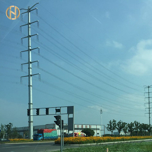 220KV tubulaire het Staaltransmissie Pool 230KV ENGELSE Stardand van Staalpool