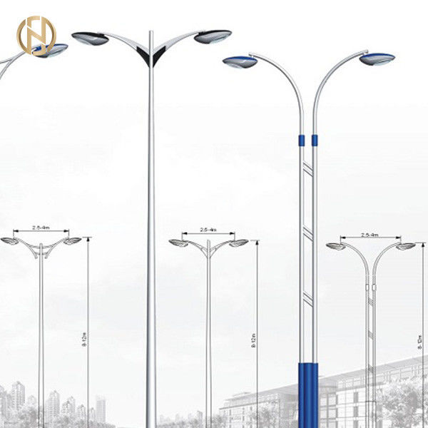 3M10M Achthoekige van het het Wapenstaal van Straatlantaarnpool Q235B de Enige Lamp Pool