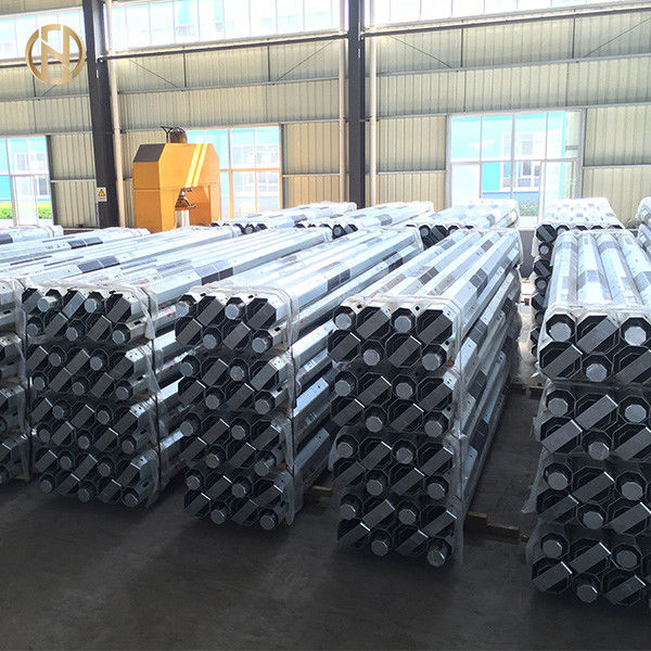 10m 11m Klasse 3 Gegalvaniseerd Staal Elektropool 11KV 33KV 5.3KN 6.7KN