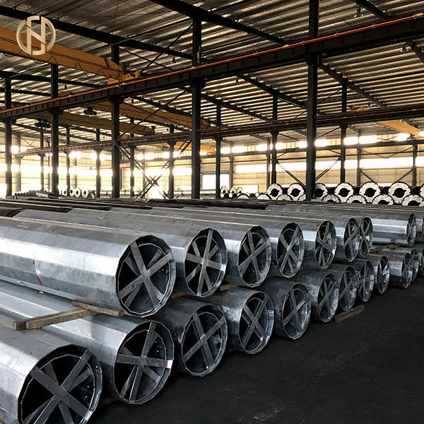 De grijze Kleur galvaniseerde Achthoekig Staal Pool 69KV NEA 50FT 55FT 60FT 65FT 70FT