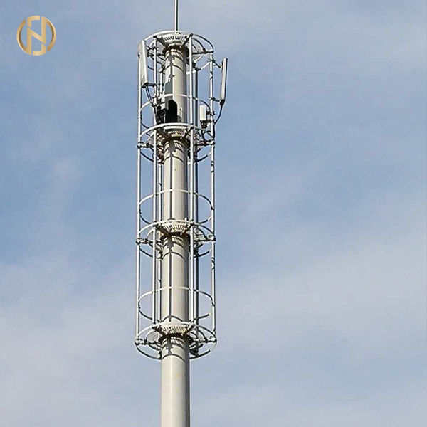 Tubulaire Telecommunicatietoren 36M 4 van de Misstap Gezamenlijke Gegalvaniseerde Secties Oppervlakte