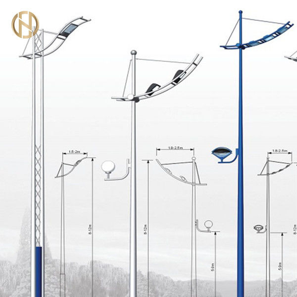 10m-van het de Vormstaal van Straatlantaarnpool Achthoekige de Lamppost met Enig wapen