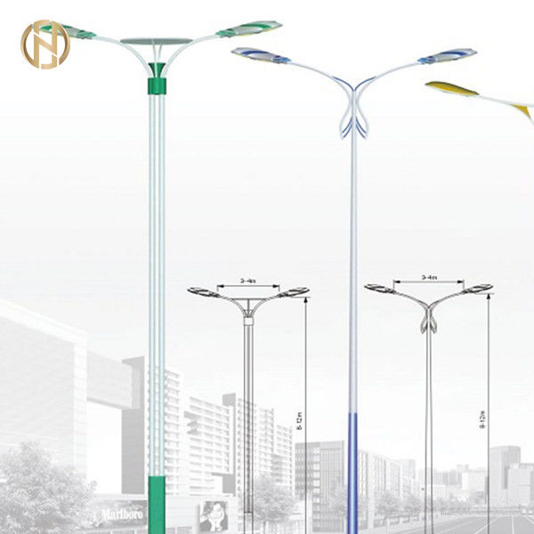 2020 galvaniseerde de Nieuw Product Hete Onderdompeling Enige Dubbele Wapenstraatlantaarn Pool