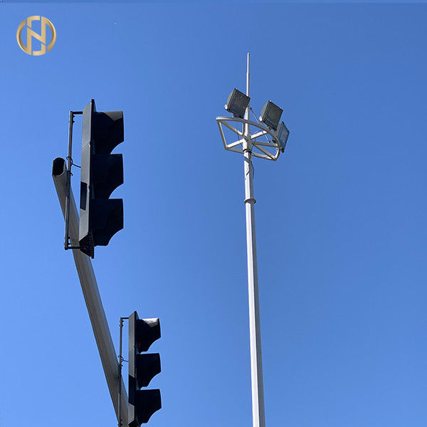 Luchthaven Hoge Mast Pool met van de LEIDENE Systeem Vloedverlichting 35M 40M Octadecagon Vorm