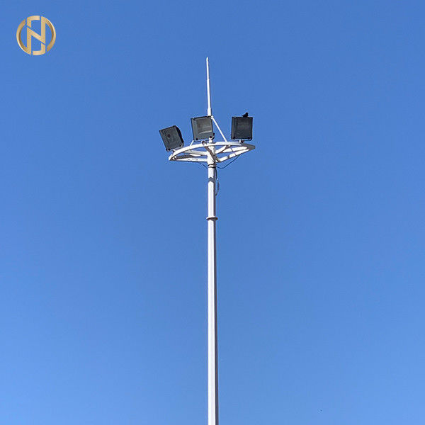Galvaniseerde de Hoge Mast Pool van de Dodecagonvorm Lichte Pool 75FT 80FT