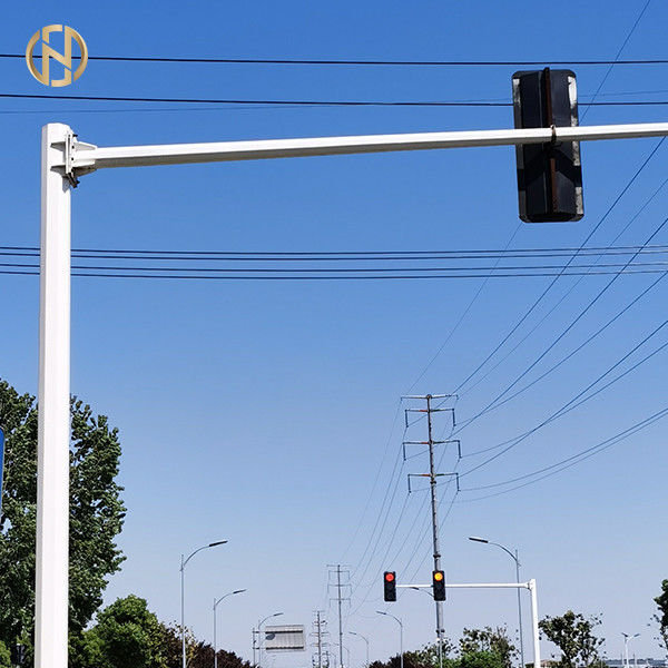 6M 8M Traffic Signal Pole Achthoekige Vormiso 9001 Certificatie