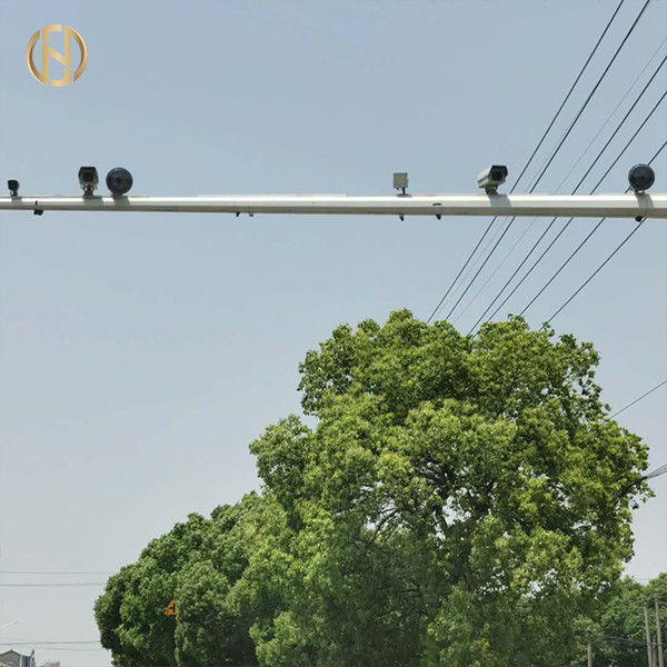 6MX12M Traffic Light Pole   Het poeder bedekte Achthoekig Staal Pool aanpaste met een laag
