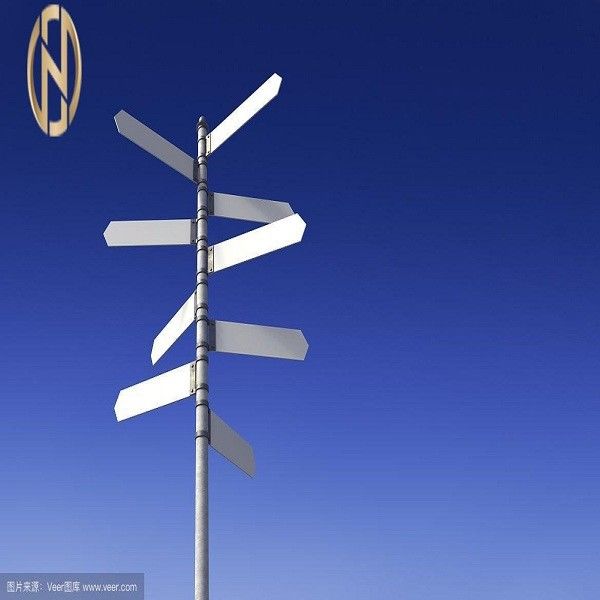 6M 8M 10m Road Sign Pole de Posten van het de Wegteken van het Douaneq235b Staal