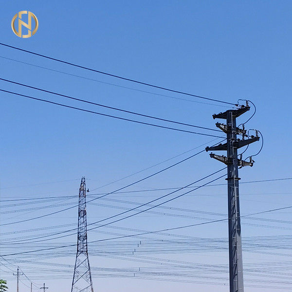 De grijze Kleur galvaniseerde Achthoekig Staal Pool 69KV NEA 50FT 55FT 60FT 65FT 70FT