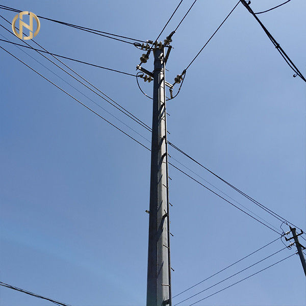 De grijze Kleur galvaniseerde Achthoekig Staal Pool 69KV NEA 50FT 55FT 60FT 65FT 70FT
