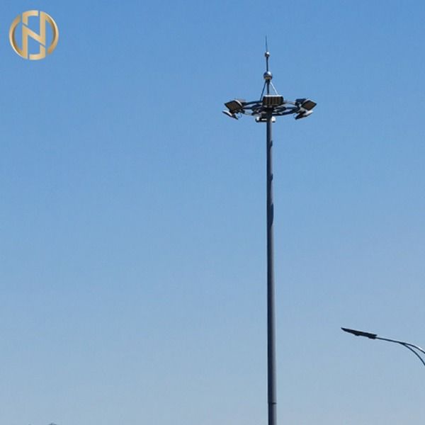 Stadion die van het hete Onderdompelings het Gegalvaniseerde Staal Hoge Mast Lichte Pool ineenschuiven