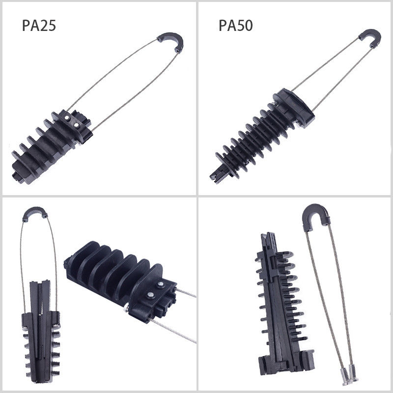 De plastic Lucht van de de Klemvezel van de Lijnimpasse Optische Verankerende Spanning
